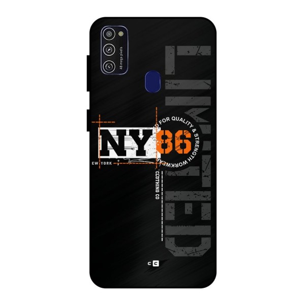 New York Limited Metal Back Case for Galaxy M21