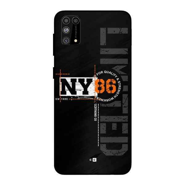 New York Limited Metal Back Case for Galaxy M31