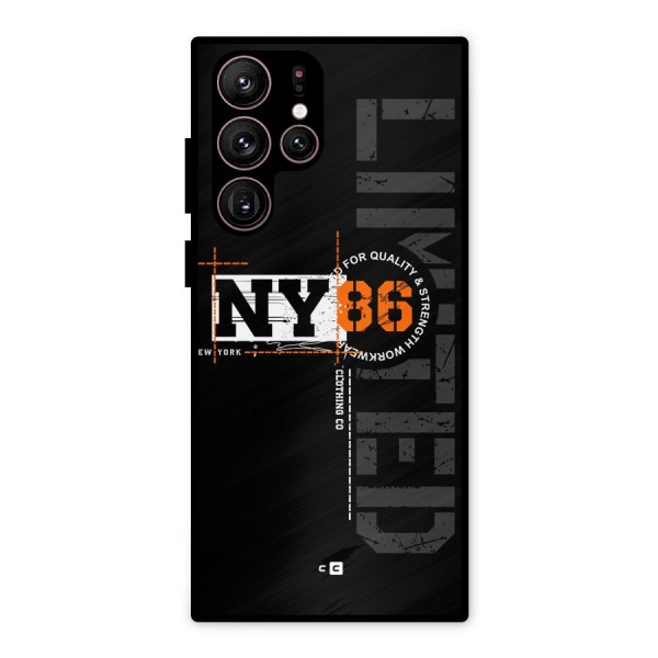 New York Limited Metal Back Case for Galaxy S22 Ultra 5G
