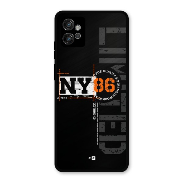 New York Limited Metal Back Case for Moto G32