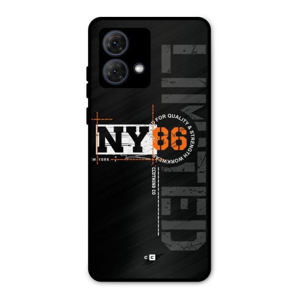 New York Limited Metal Back Case for Moto G84