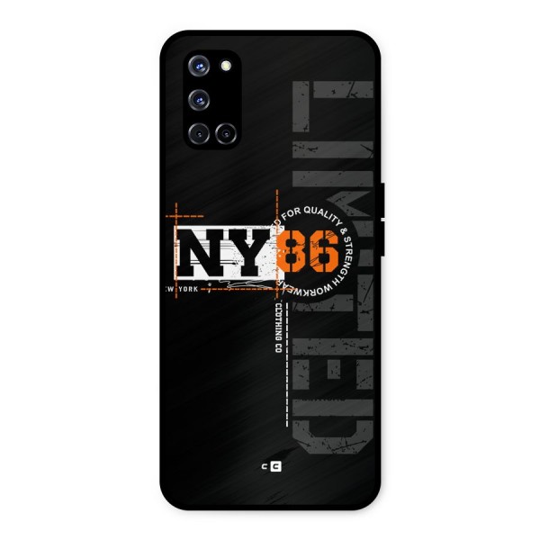 New York Limited Metal Back Case for Oppo A52