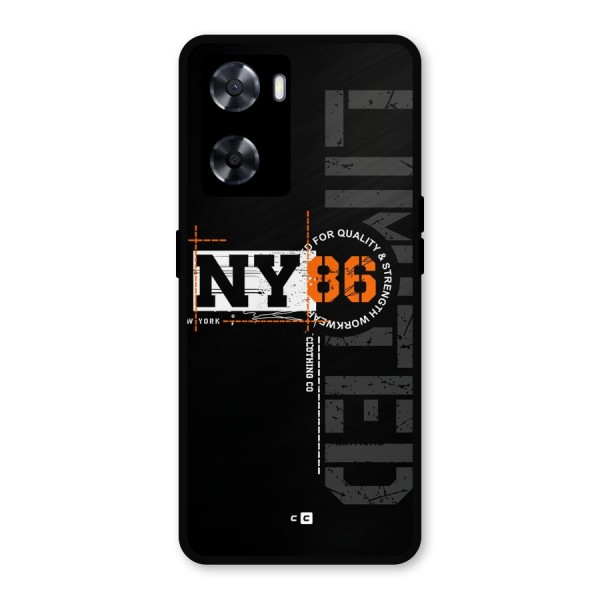 New York Limited Metal Back Case for Oppo A77