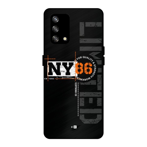 New York Limited Metal Back Case for Oppo F19