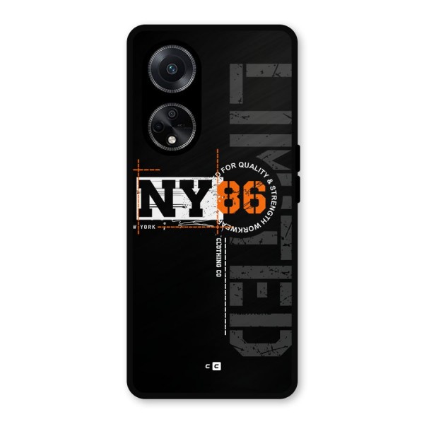 New York Limited Metal Back Case for Oppo F23