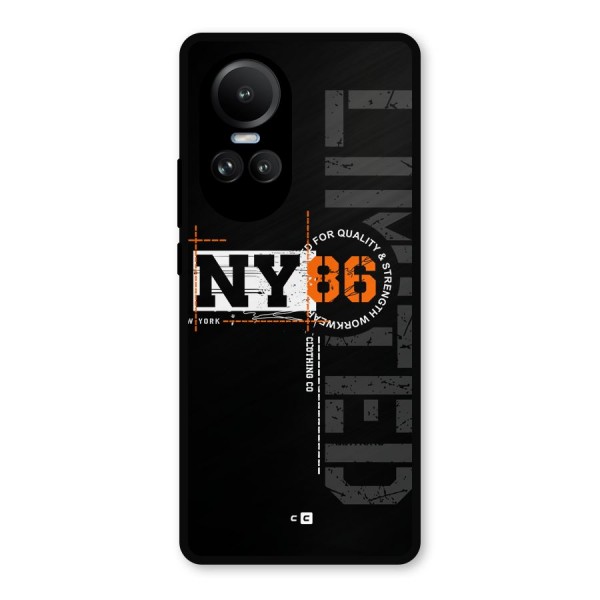 New York Limited Metal Back Case for Oppo Reno10