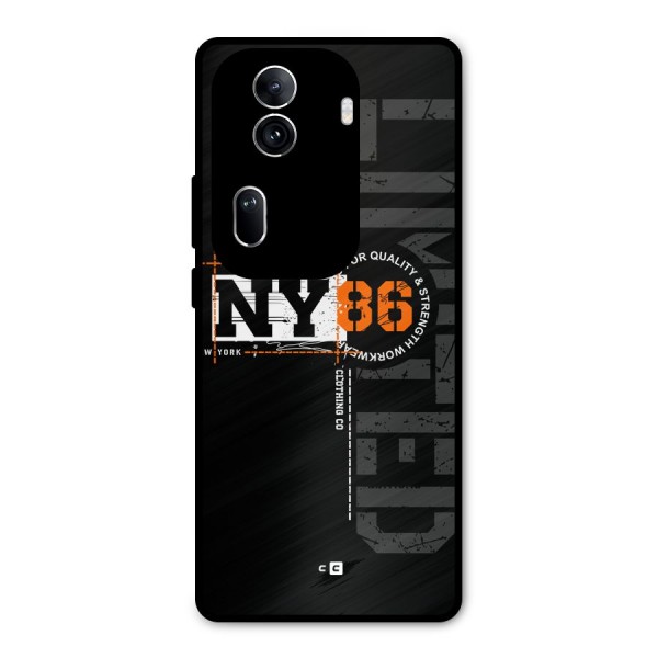 New York Limited Metal Back Case for Oppo Reno11 Pro 5G