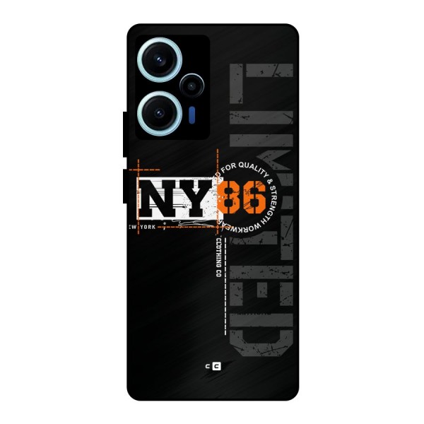 New York Limited Metal Back Case for Poco F5