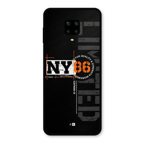 New York Limited Metal Back Case for Poco M2