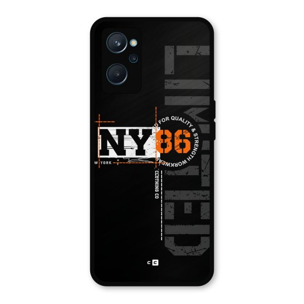 New York Limited Metal Back Case for Realme 9i