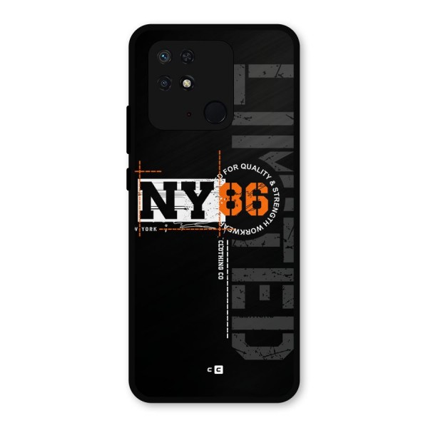 New York Limited Metal Back Case for Redmi 10