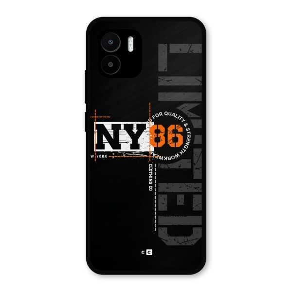 New York Limited Metal Back Case for Redmi A1