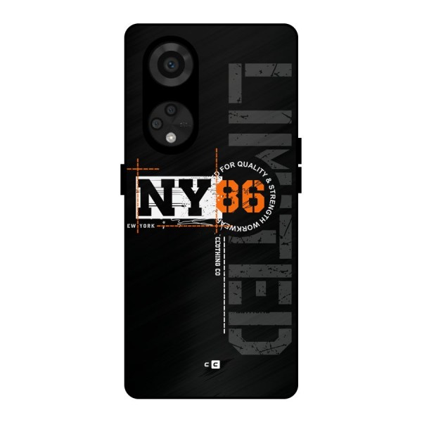 New York Limited Metal Back Case for Reno8 T 5G