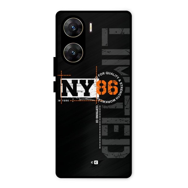 New York Limited Metal Back Case for Vivo V29e