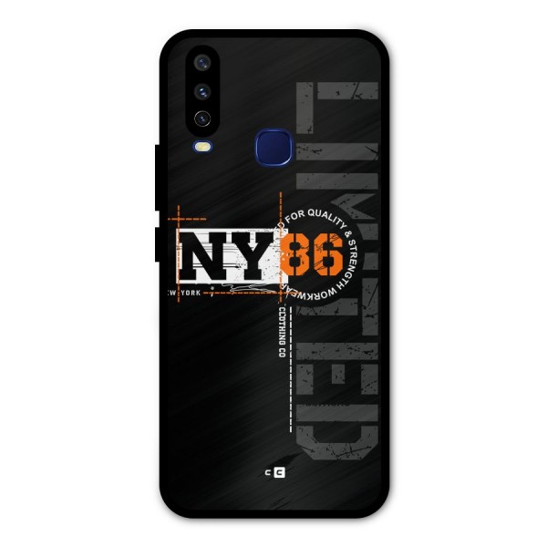 New York Limited Metal Back Case for Vivo Y12