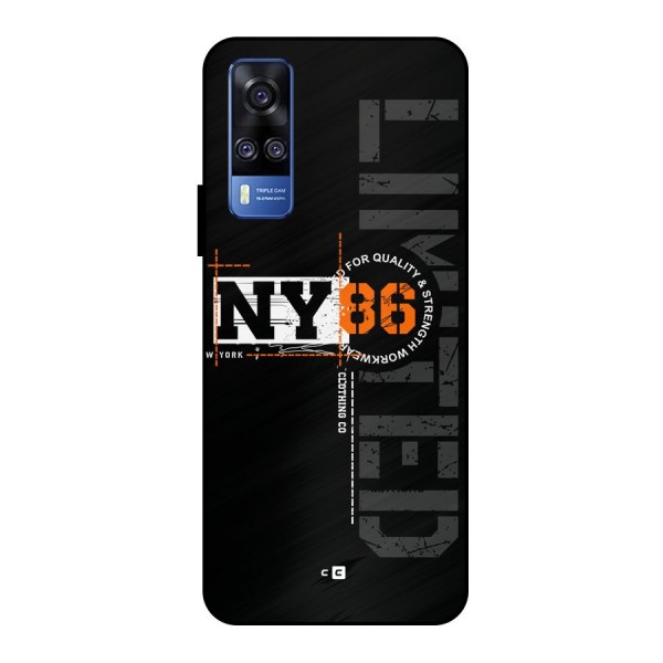 New York Limited Metal Back Case for Vivo Y51