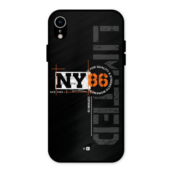 New York Limited Metal Back Case for iPhone XR