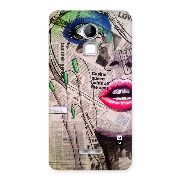 Newspaper Girl Art Back Case for Coolpad Note 3