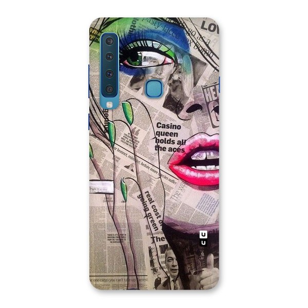 Newspaper Girl Art Back Case for Galaxy A9 (2018)