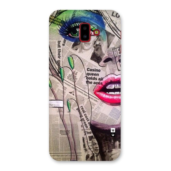 Newspaper Girl Art Back Case for Galaxy J6 Plus