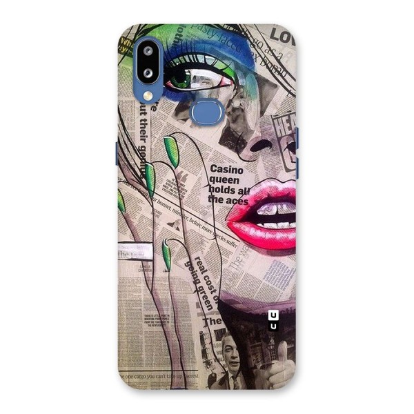 Newspaper Girl Art Back Case for Galaxy M01s