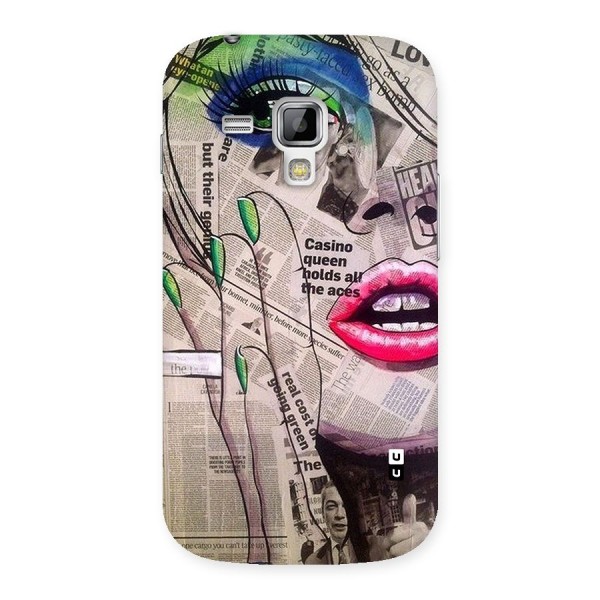 Newspaper Girl Art Back Case for Galaxy S Duos