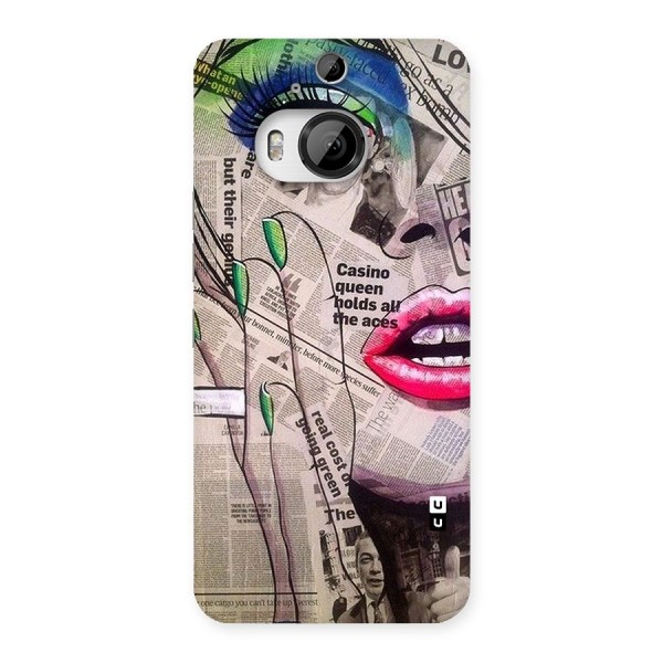 Newspaper Girl Art Back Case for HTC One M9 Plus