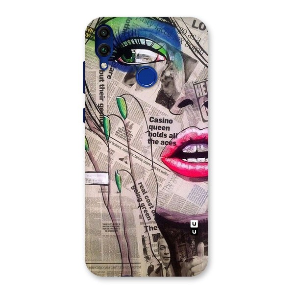 Newspaper Girl Art Back Case for Honor 8C