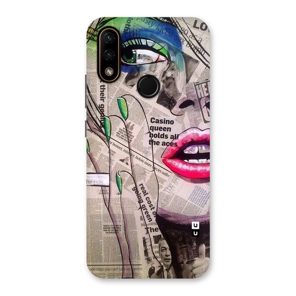 Newspaper Girl Art Back Case for Lenovo A6 Note