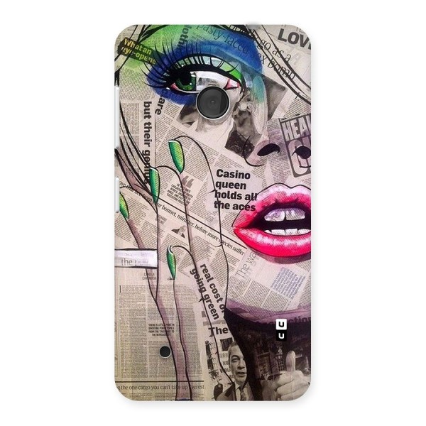 Newspaper Girl Art Back Case for Lumia 530