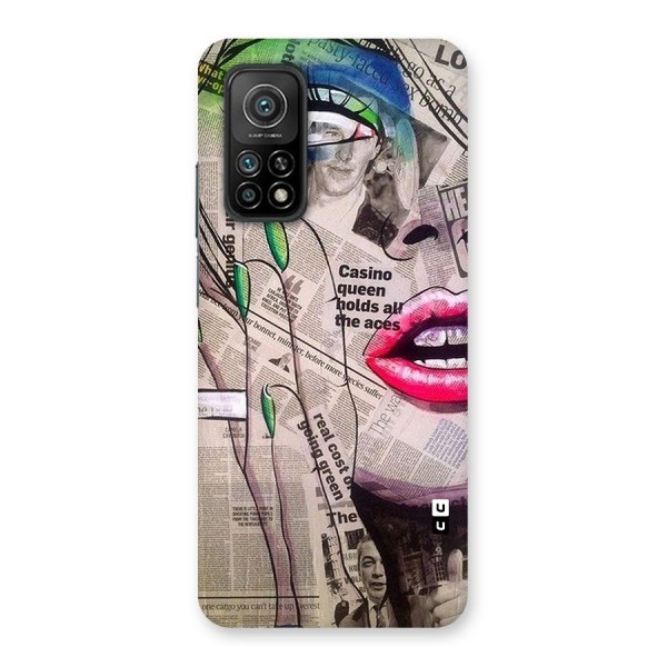 Newspaper Girl Art Back Case for Mi 10T Pro 5G