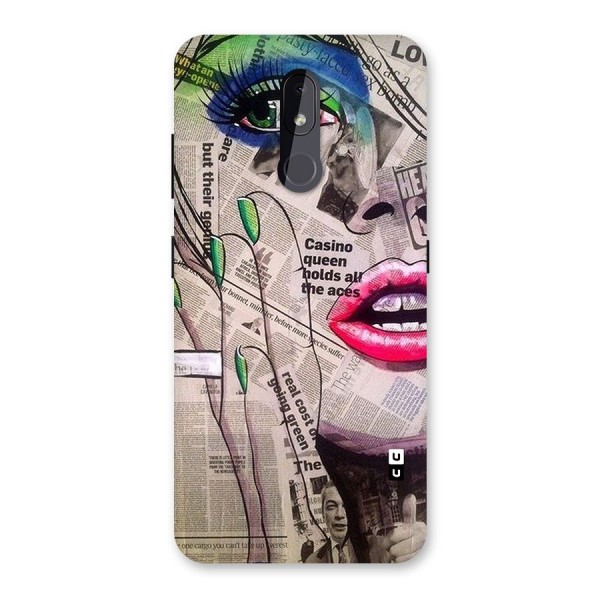 Newspaper Girl Art Back Case for Nokia 3.2