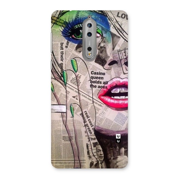 Newspaper Girl Art Back Case for Nokia 8