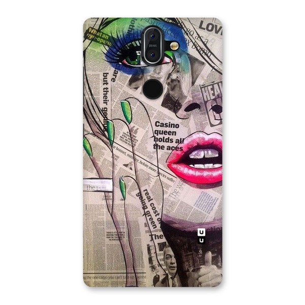 Newspaper Girl Art Back Case for Nokia 8 Sirocco