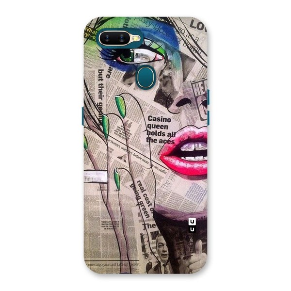 Newspaper Girl Art Back Case for Oppo A11k