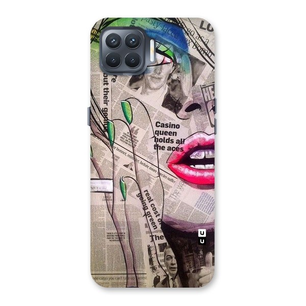 Newspaper Girl Art Back Case for Oppo F17 Pro