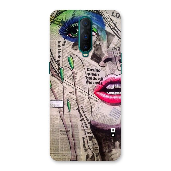 Newspaper Girl Art Back Case for Oppo R17 Pro