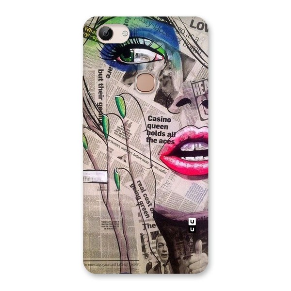 Newspaper Girl Art Back Case for Vivo Y83