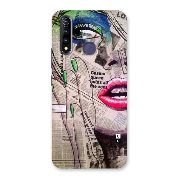 Newspaper Girl Art Back Case for Vivo Z1 Pro