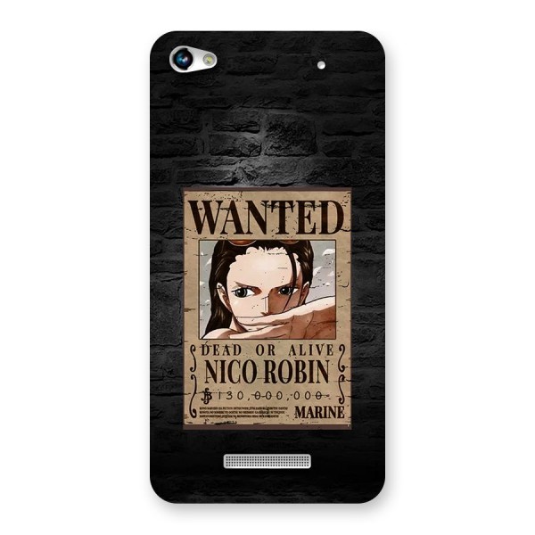 Nico Robin Wanted Back Case for Canvas Hue 2 A316