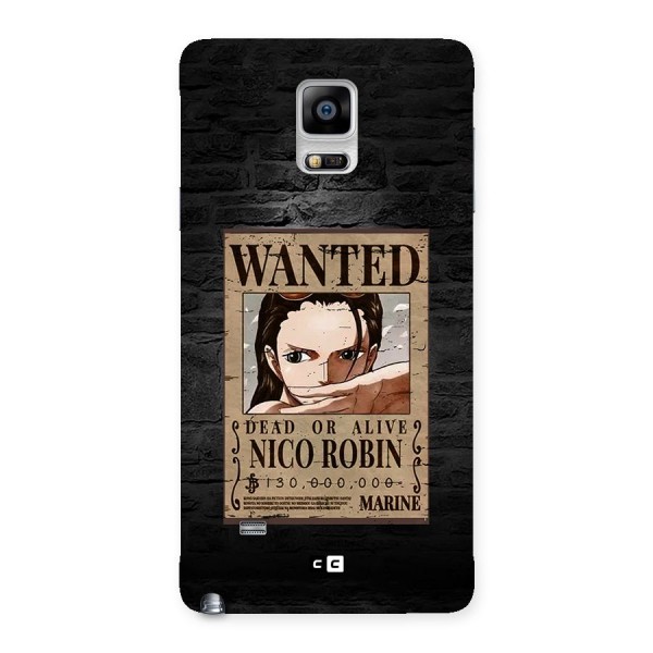 Nico Robin Wanted Back Case for Galaxy Note 4