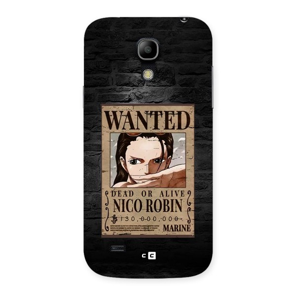 Nico Robin Wanted Back Case for Galaxy S4 Mini