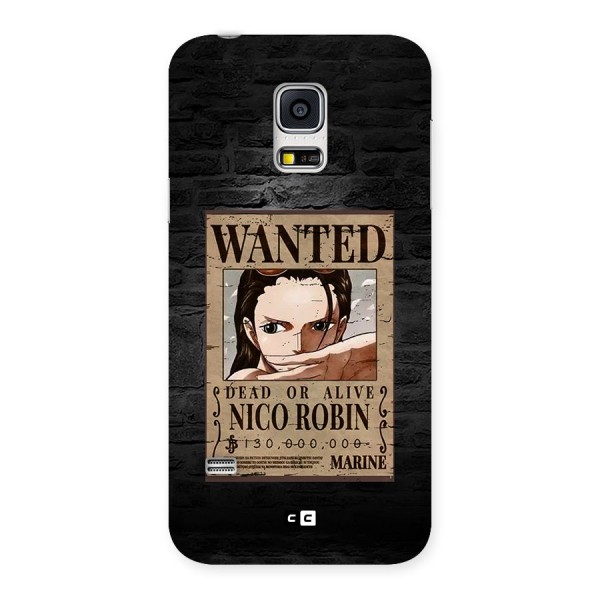 Nico Robin Wanted Back Case for Galaxy S5 Mini