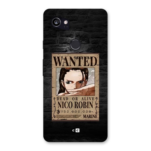 Nico Robin Wanted Back Case for Google Pixel 2 XL