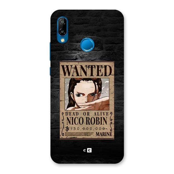 Nico Robin Wanted Back Case for Huawei P20 Lite