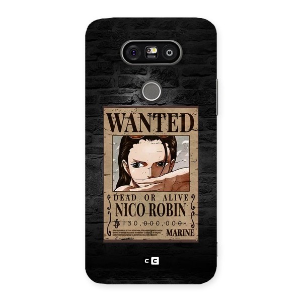 Nico Robin Wanted Back Case for LG G5