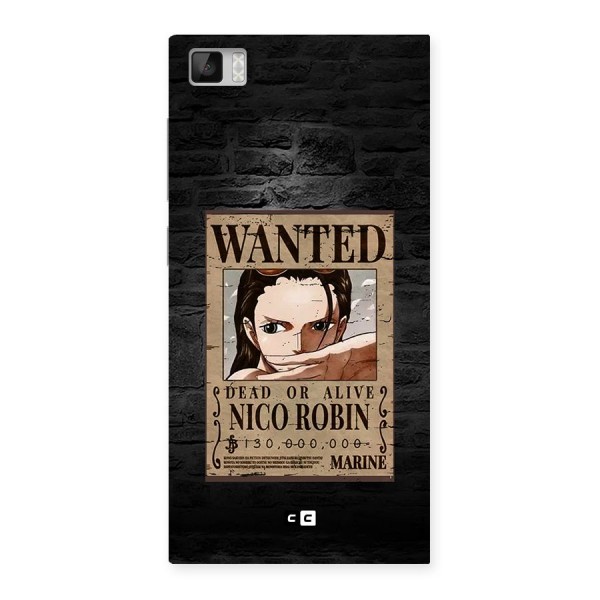 Nico Robin Wanted Back Case for Mi3