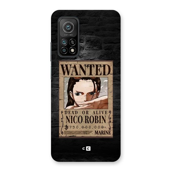 Nico Robin Wanted Back Case for Mi 10T 5G