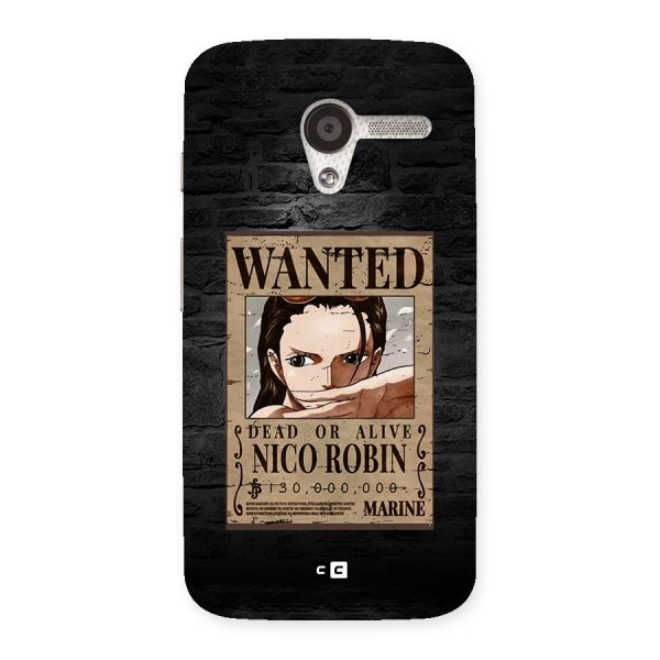 Nico Robin Wanted Back Case for Moto X