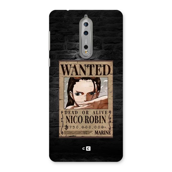 Nico Robin Wanted Back Case for Nokia 8